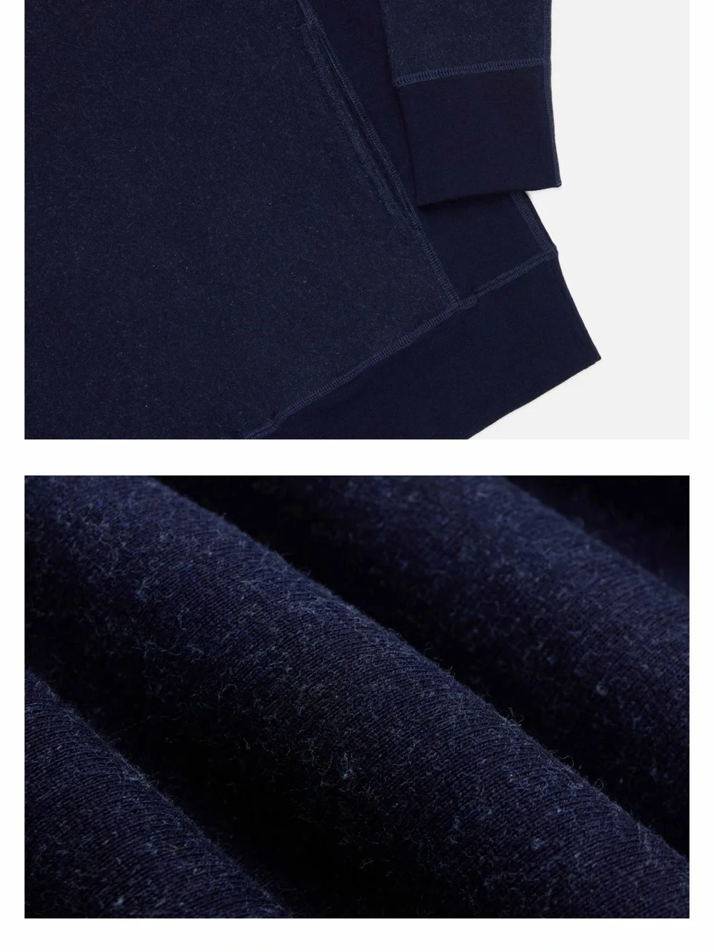 3sixteen Navy Crewneck Sweater in Indigo